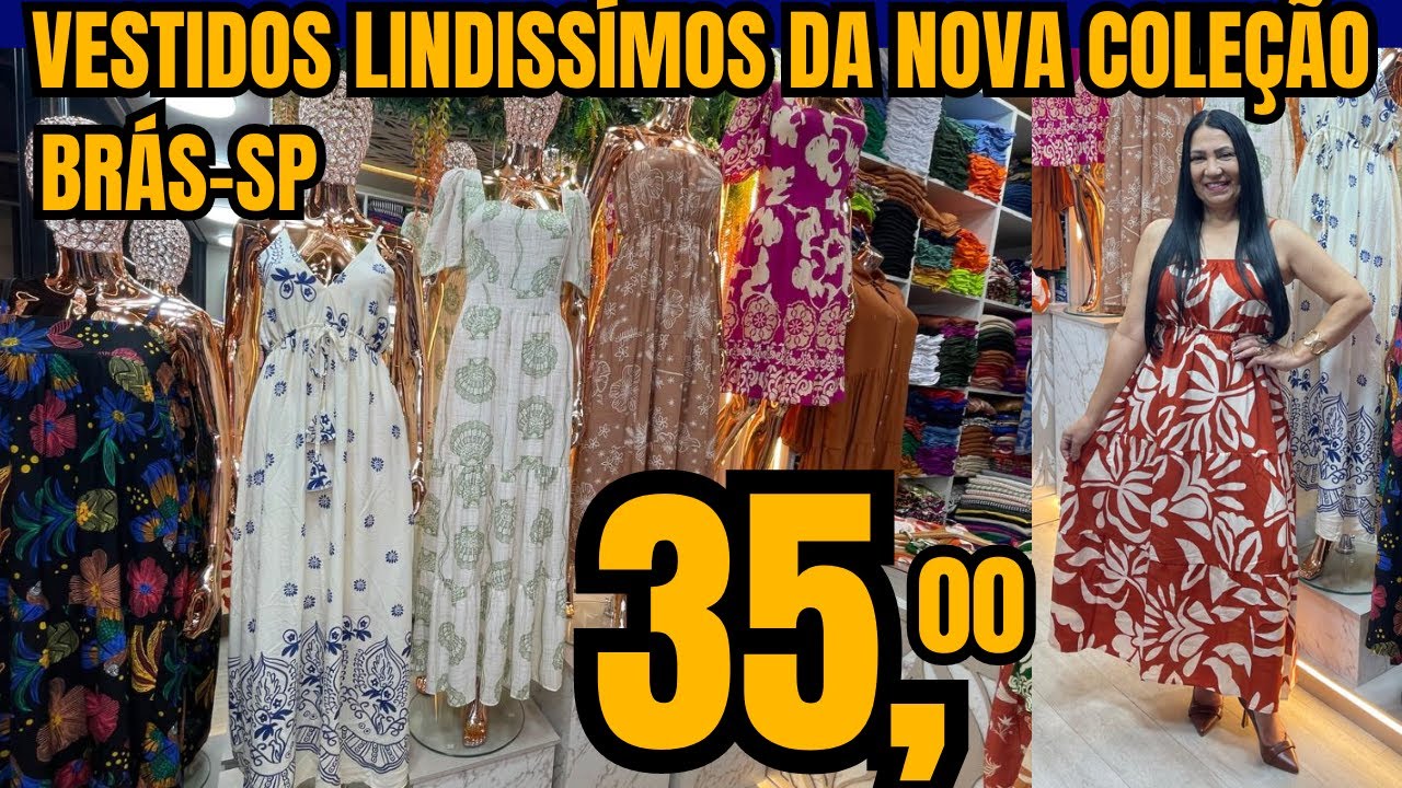 VESTIDOS LINDISSÍMOS DA NOVA COLEÇÃO BRÁS-SP