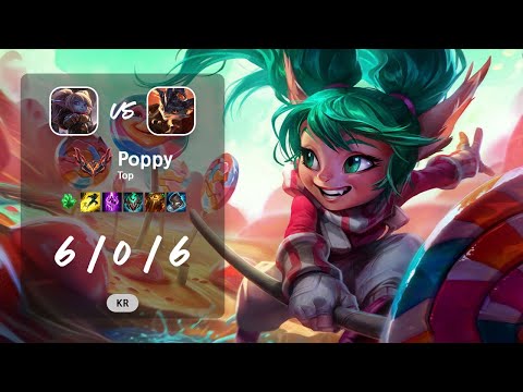 Poppy Top vs Rumble - KR GrandMaster Patch 13.13
