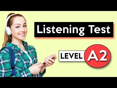 A2 Listening Test | English Listening Test