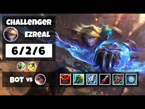 Ezreal 11.18 Gameplay Challenger Replay Bot Lane - S11 (6/2/6) - KOREAN