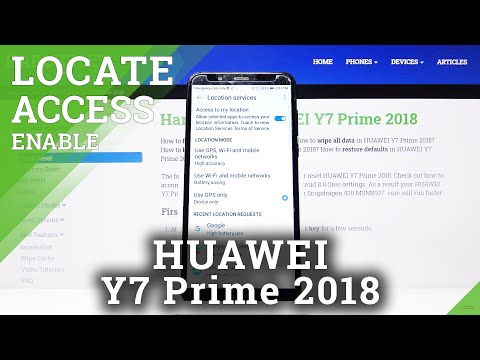 How to Turn Off Location in Huawei Y7 Prime 2018  - Deactivate Geolocation
