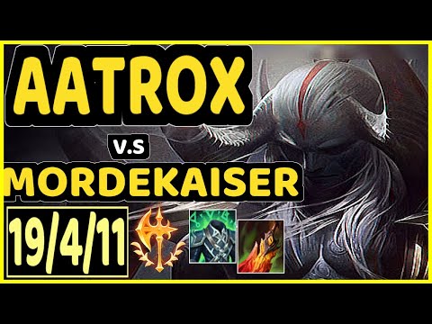 ELWIND (AATROX) vs MORDEKAISER - 19/4/11 KDA TOP GAMEPLAY - EUW Ranked DIAMOND