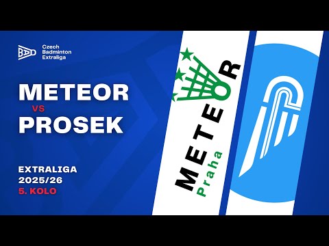 BK Meteor Praha vs. SK Prosek Praha | 3.1.2026 | Extraliga 5. kolo