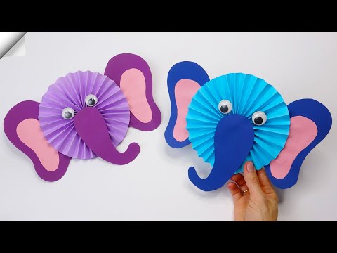 Funny Elephant Moving paper TOYS Easy paper crafts
