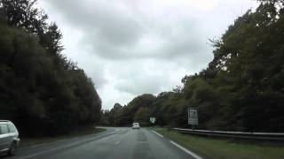 preview picture of video 'Driving On The D8 From Ploumagoar To Bourbriac, Côtes d'Armor, Brittany, France 19th October 2012'