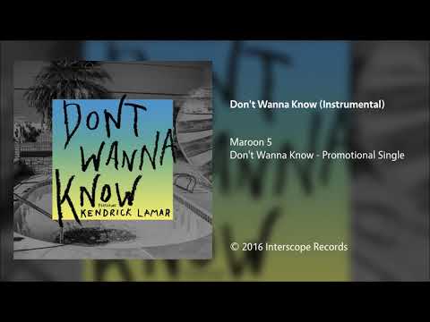 Maroon 5 - Don't Wanna Know (Instrumental)