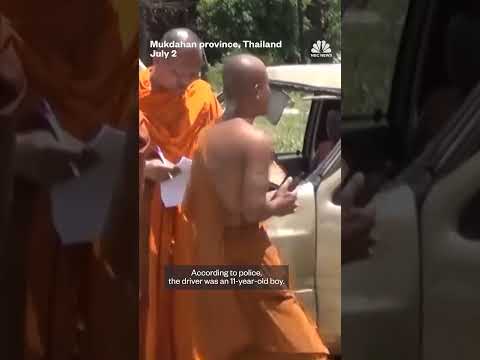 11-year-old driving truck crashes into monks, killing 9