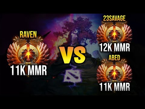 when 3 Highest MMR in SEA meet in pubs - Raven vs Abed & 23savage DOTA 2