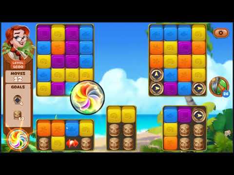 Lost Island Blast Adventure Level 1600 - NO BOOSTERS 🏝️ | SKILLGAMING ✔️