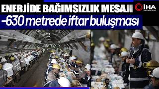 Enerji Bakanı Bayraktar, Yerin 630 Metre Altında Madencilerle İftar Ya