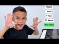 1 Second Vs 100 Years Of Piano 6 Year Old Jelijah Diaz