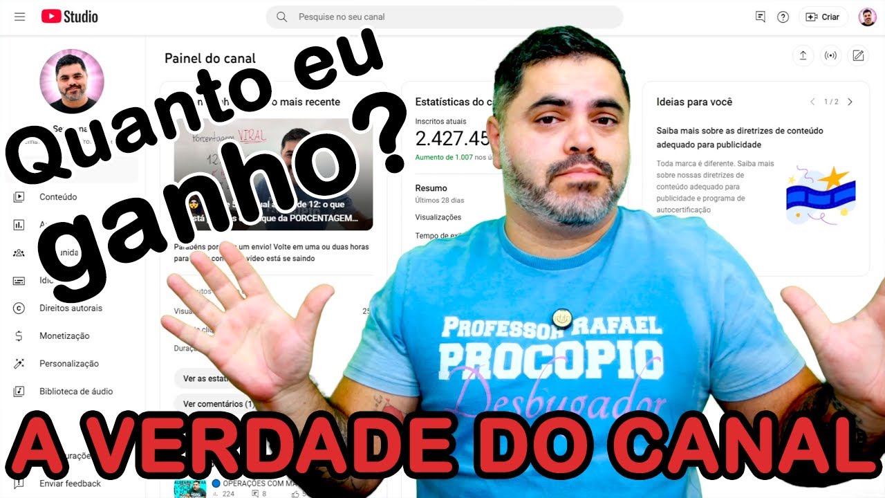 ⚠️ DON'T BECOME AN INTERNET TEACHER: This channel is dying... Matemática Rio with Procopio is over