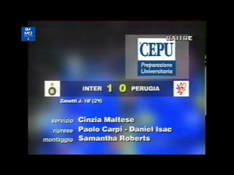 1996-97 (2^ - 15-09-1996) INTER-Perugia 1-0 [J.Zanetti] Servizio D.S.Rai3