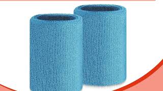 Wettarn 6 Pcs 4 Inch Wrist Sweatbands Tennis & Gymnastics