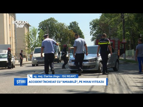 Accident încheiat cu "amiabilă", pe Mihai Viteazu