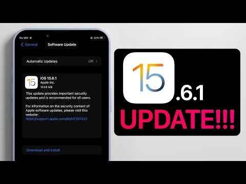 iOS 15.6.1 (RECOMMENDED) Important Update Released by Apple