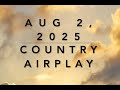 Billboard Top 60 Country Airplay Aug 2 2025