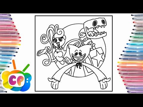 Poppy Playtime project coloring page/Huggy Wuggy Coloring pages/Elektronomia - Summersong [NCS]
