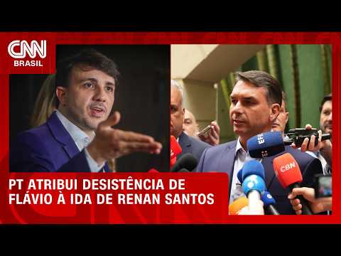 Flávio desistiu por causa de Renan Santos? Veja o que diz o PT | BASTIDORES CNN