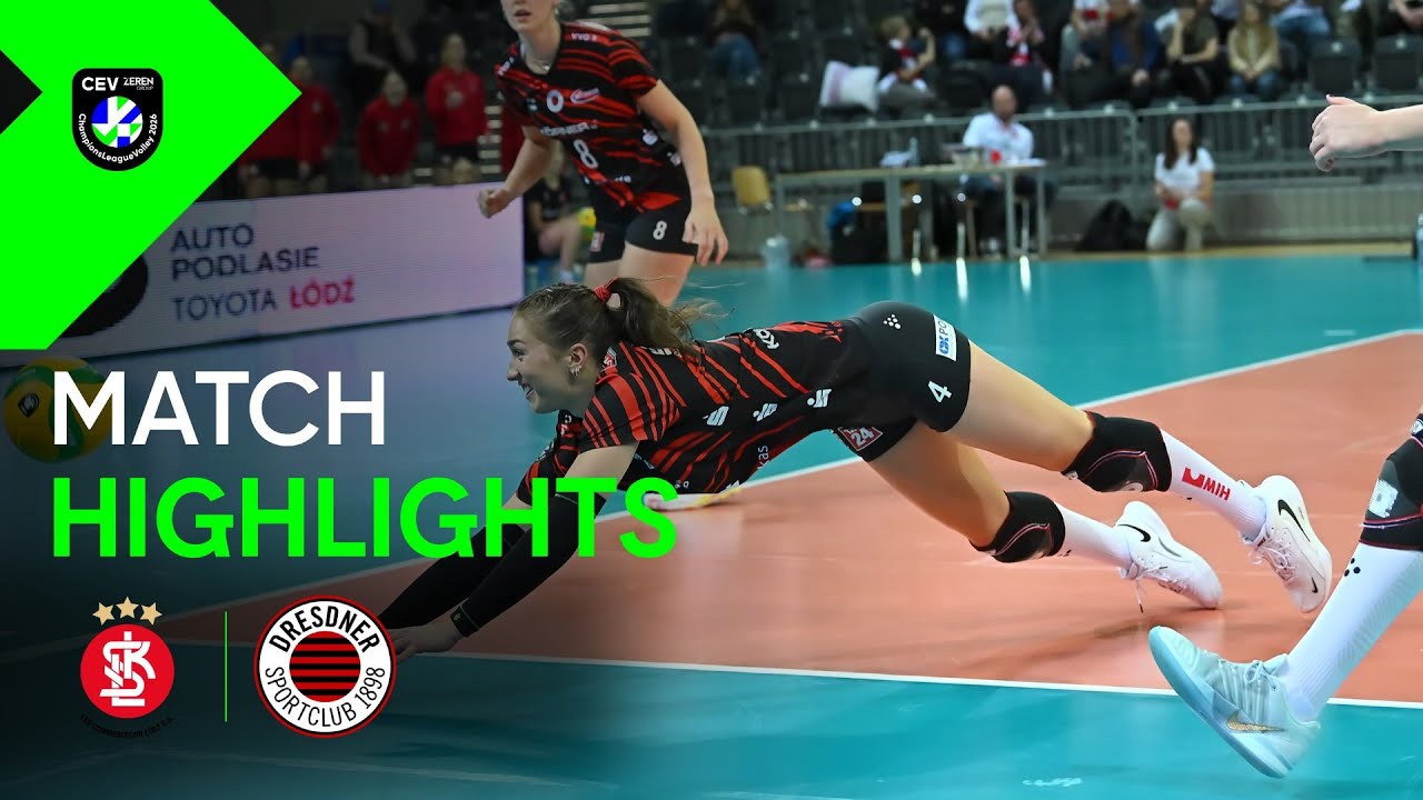 Highlights | ŁKS Commercecon ŁÓDŹ vs. DRESDNER SC | CEV ZEREN Group Champions League Volley 2026