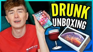 Unboxing my iPhone XS Max DRUNK!!