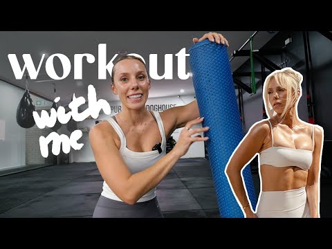 workout with me (mic'd up) in my full body circuit