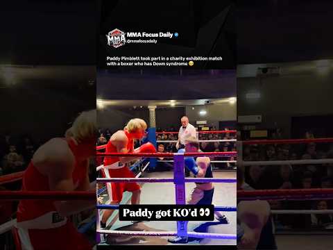 Paddy Pimblett put on a charity exhibition match with a boxer who has Down syndrome 👏