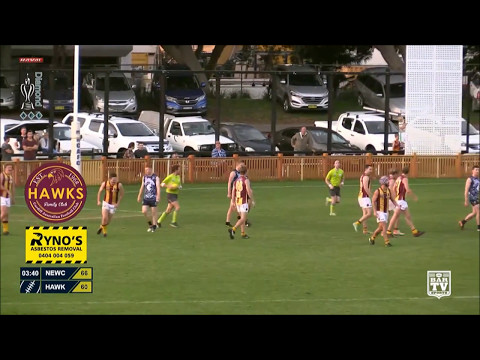 2017 BDAFL Round 6 Highlights - Newcastle City Blues v Cardiff Hawks