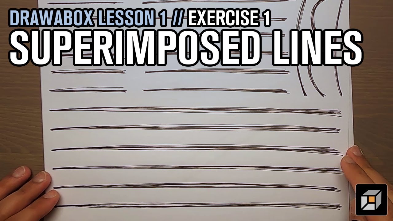 Drawabox Lesson 1, Exercise 1: Superimposed Lines