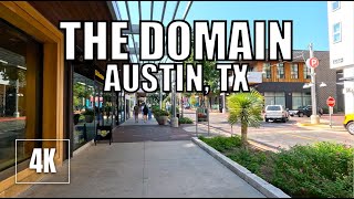 Walking The Domain AUSTIN, TX | 1 Hour 4K Loop Tour Through Shops & Streets