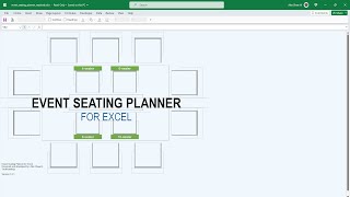 Event Seating Planner for Excel - Techronology