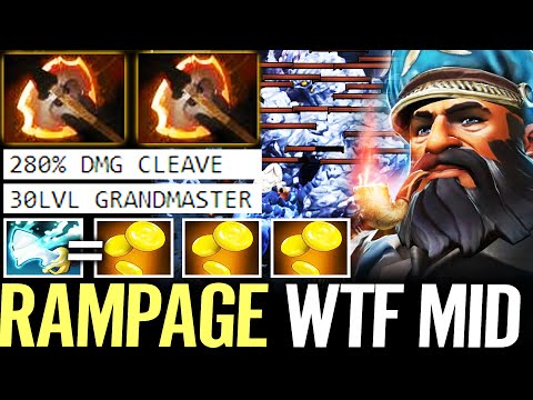 🔥 30 LVL Grandmaster Kunkka MID 2x FURY Build — RAMPAGE 290% Cleave DMG Team Wipe Dota 2 Pro