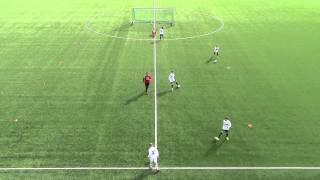 1v1 med mål (6 - 12 år)