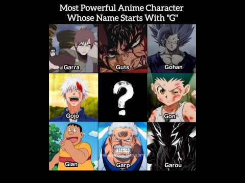Most Powerful Anime Character Whose Name Starts With 'G'#shorts#anime🙌😳