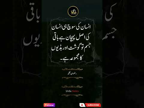 Urdu Quotes of Rizwan Nazeer ❤️ | Urdu Notes