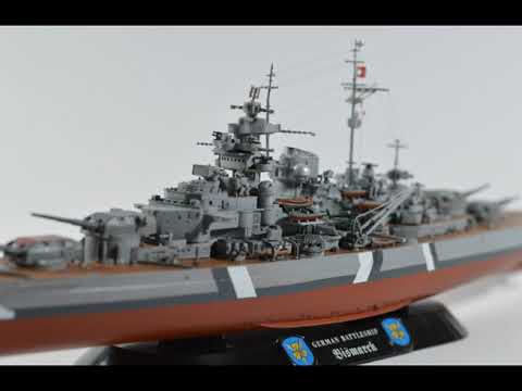 Revell – mūšio laivas Bismarkas, 1/700, 05098 video