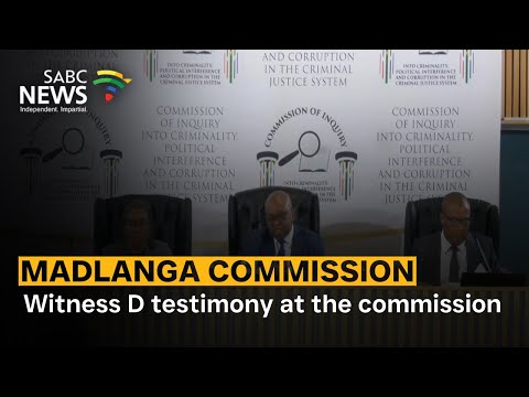 Madlanga Commission | Witness D testimony at the commission