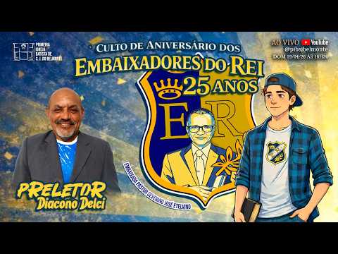Culto de Aniversário da Embaixada Severino José Etelvino #cultoaovivo #igrejabatista #belmonte