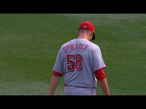 CIN@WSH: Straily holds Nats to three over seven-plus