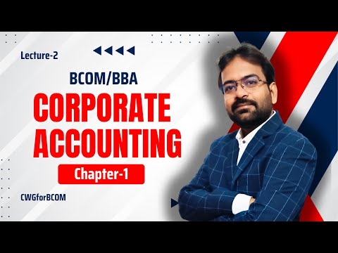 Corporate Accounting Chapter 1 Issue of Shares BCOM BBA Semester 2025 CWG for BCOM