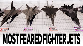 Most Feared Fighter Jets By Generations 3D