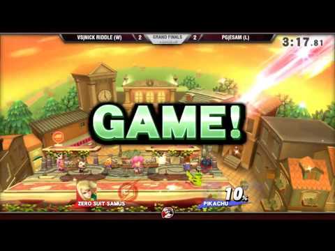 VS Weekly 8/4/16 - Grand Finals - NickRiddle (ZSS/Mario) vs. Esam (Pikachu) - Smash 4