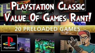 Playstation Classic Value Of Games Included! Excitement Lost Gaming Rant!