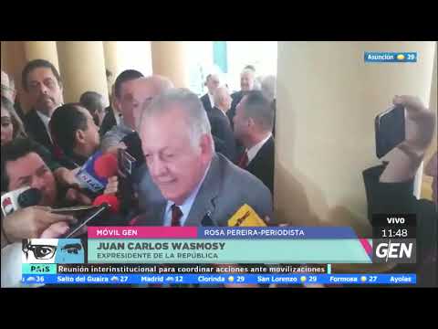 Wasmosy en la reunión de expresidentes