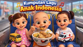 Download lagu Kumpulan Lagu Anak Roda Berputar 🚍 | Roda Bus, Truk, Sepeda, Ambulance & Abang Bakso  mp3