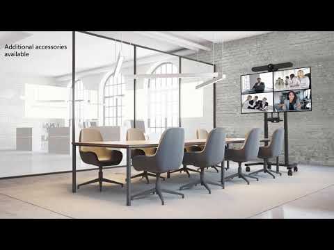 NEC MultiSync WD551 Windows Collaboration Display 138,8 cm 55 Zoll inkl. Neomounts BL55-875BL1 motorischer Standfuß video preview