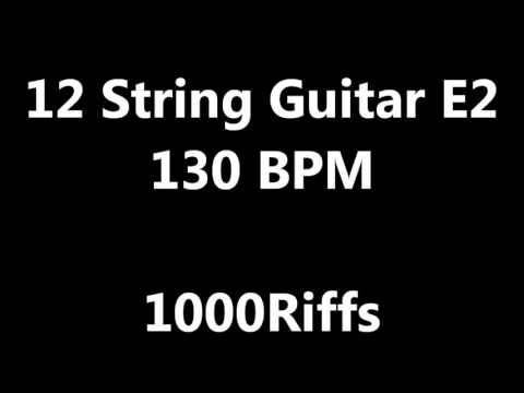 12 String Guitar E2 Metronome : 130 BPM - Beats Per Minute
