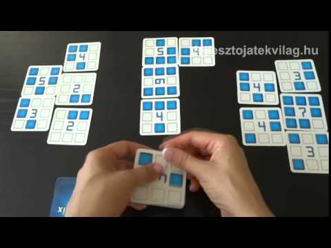 Smartrix játékszabály, mátrixos dominószerű taktikai kártyajáték, 8-99 év - Fejlesztő Játék Világ