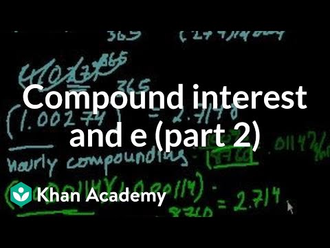 Compound Interest and e (Part 2)