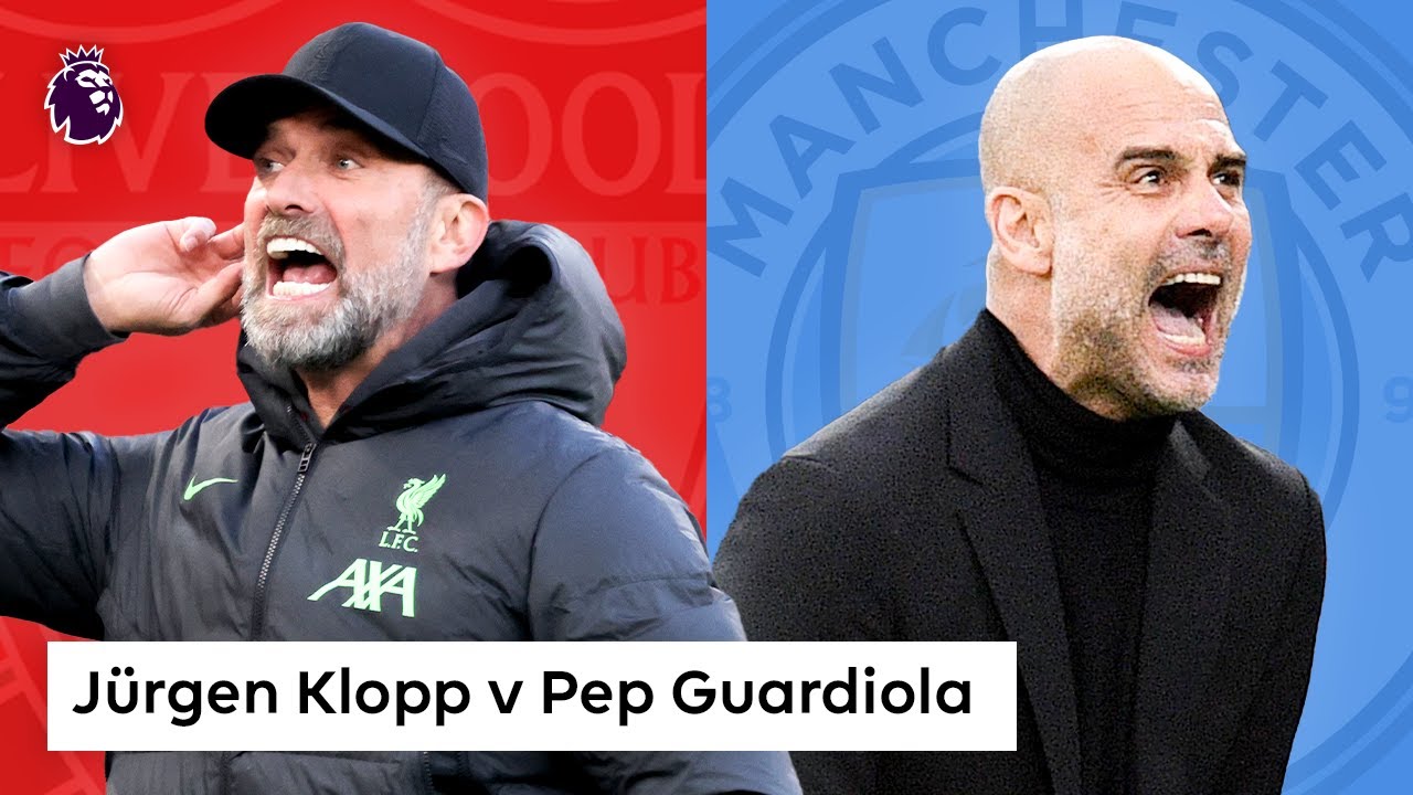 Jürgen Klopp vs Pep Guardiola | Liverpool vs Man City | 10 BEST Premier League Moments